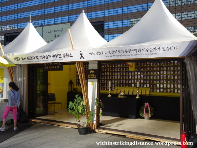 29Sep15 002 South Korea Seoul Gwanghwamun Square Sewol Memorial