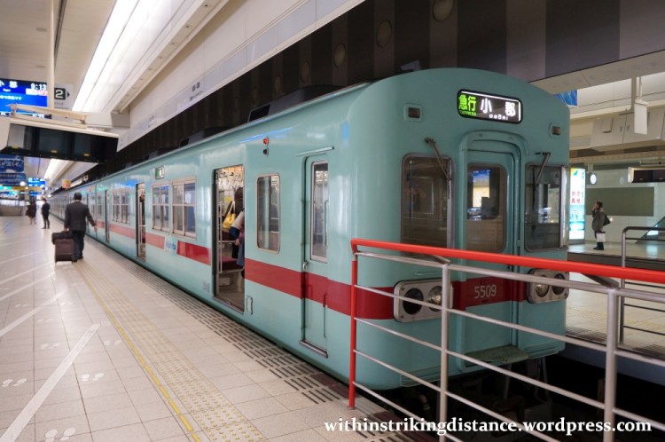 24Mar15 002 Nishitetsu Fukuoka Station Tenjin Omuta Line 5000 series EMU