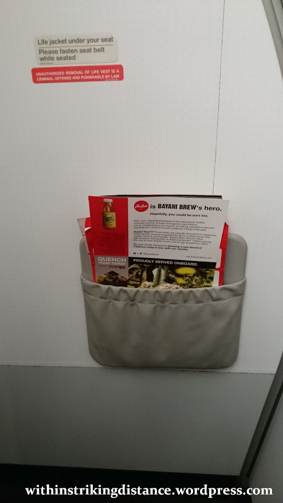 09Feb16 008 AirAsia Flight Z2 85 ICN MNL A320-200 Seat