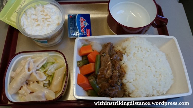 09Mar16 010 Philippine Airlines Flight PR 432 MNL NRT Manila Tokyo Economy Class Meal