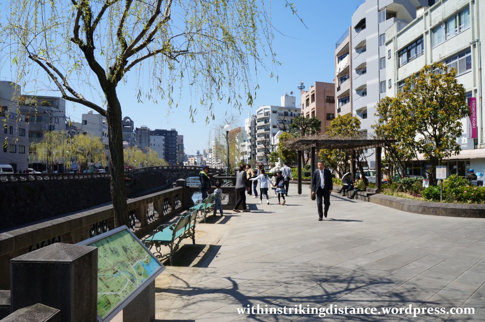 26Mar15 001 Japan Kyushu Nagasaki Nakashima River Meganebashi Spectacles Bridge