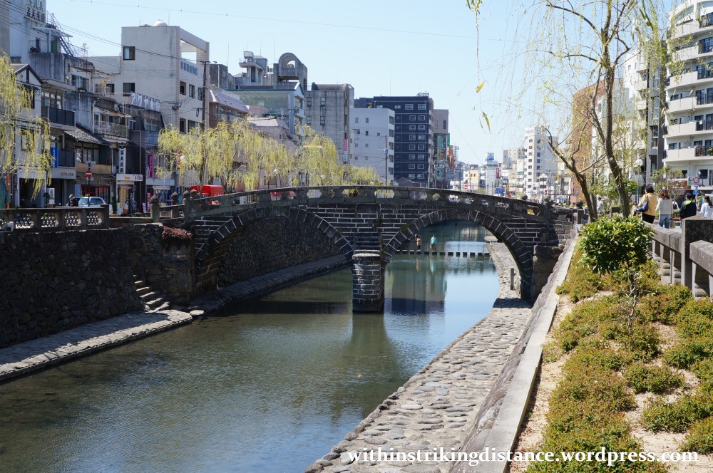 26Mar15 002 Japan Kyushu Nagasaki Nakashima River Meganebashi Spectacles Bridge