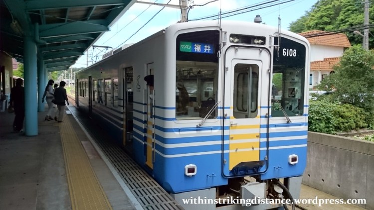 29Jun15 001 Japan Honshu Fukui Echizen Railway 6101 Series EMU Train