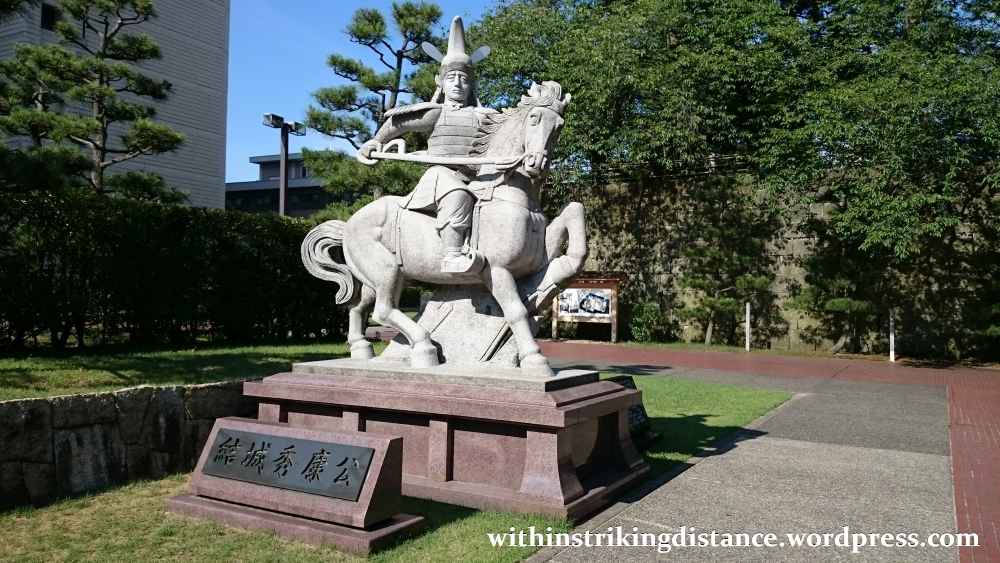 29Jun15 004 Japan Honshu Fukui Castle Yuki Hideyasu Statue