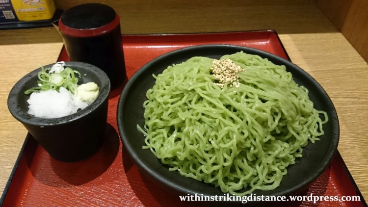 30Jun15 001 Japan Honshu Fukui Station Zaru Ramen Noto Nakajima Greens