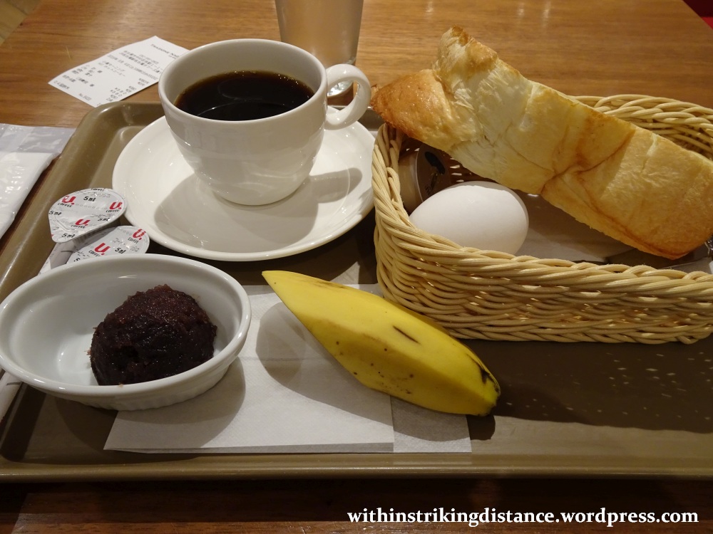 04Jun16 001 Japan Honshu Nagoya Station Trazione Ogura Toast Morning Set Breakfast