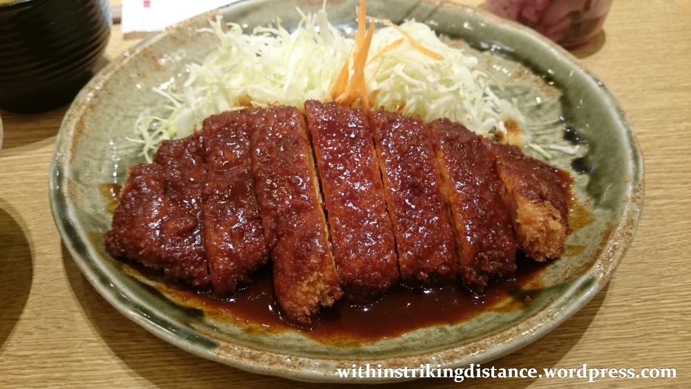 06Jun16 002 Japan Honshu Nagoya Yabaton Miso Rosu Tonkatsu Teishoku Dinner
