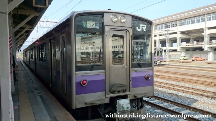 03Jul15 001 Ichinoseki Station JR East Tohoku Main Line 701-1000 Series EMU Train