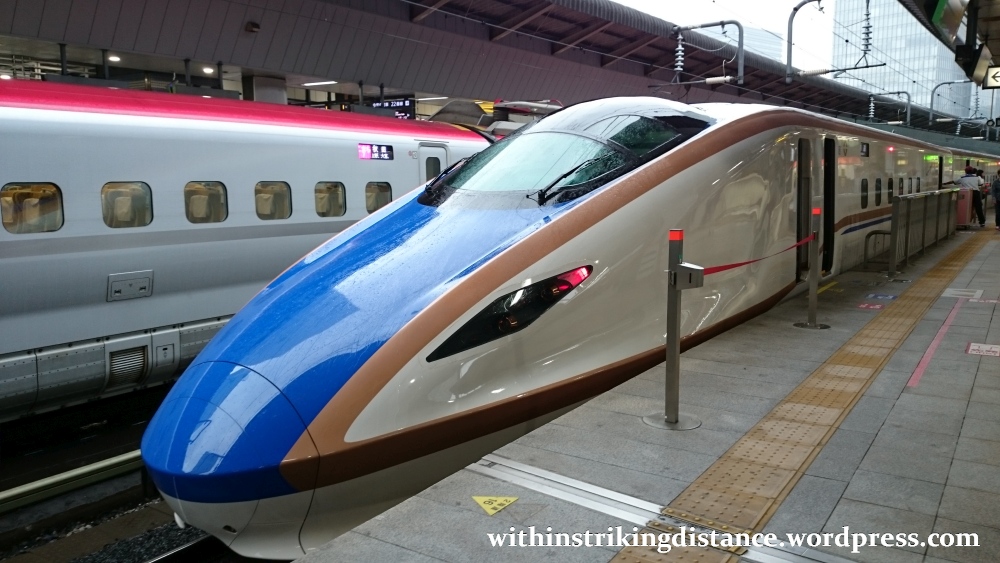 03Jul15 001 Tokyo Station JR East Hokuriku Shinkansen E7 Series Bullet Train